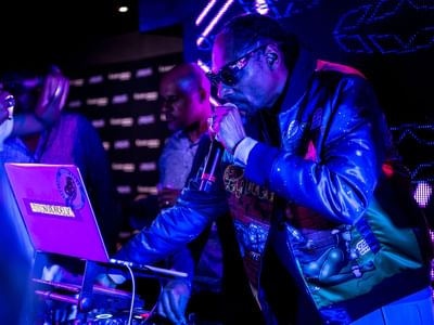 DJ Snoop Dogg at Pepsi stage in Clevelander South Beach Hotel