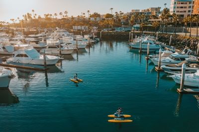 A dockyard near the Hotel Coral y Marina