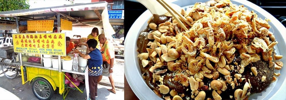 Hong Seng Rojak, one of the famous street food in Penang