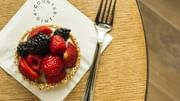 Homemade Pastries with fresh berries in Counter Point Café at Diplomat Beach Resort