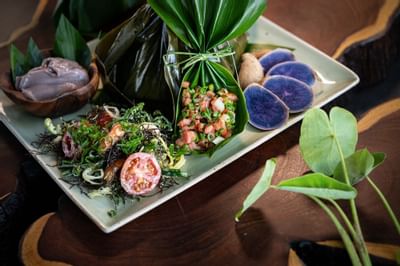Close-up of a dish served at Ka'anapali Beach Hotel Hawaii