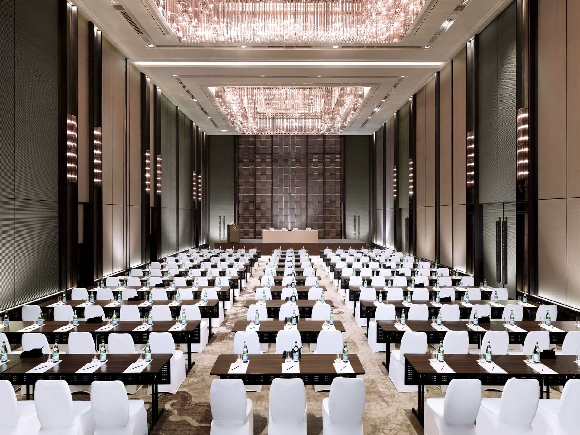 Classroom setup in Grand Ballroom at Okura Prestige Bangkok
