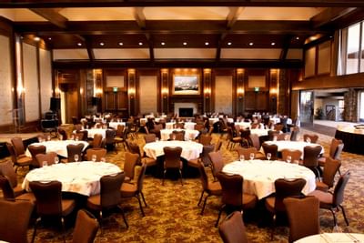 Interior of the Banquet hall at Stein Eriksen Lodge