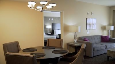 Legacy suite living area at Grand Legacy at The Park Anaheim.