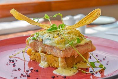 Robalo Puerto Caribe servido en El Giratorio del Hotel Dann Carlton Barranquilla