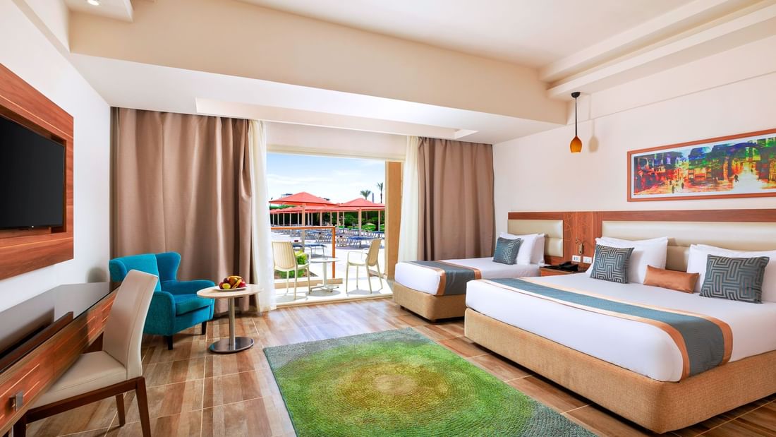 Deluxe Room with Garden View at Pickalbatros Aqua Park Resort in Sharm El Sheikh