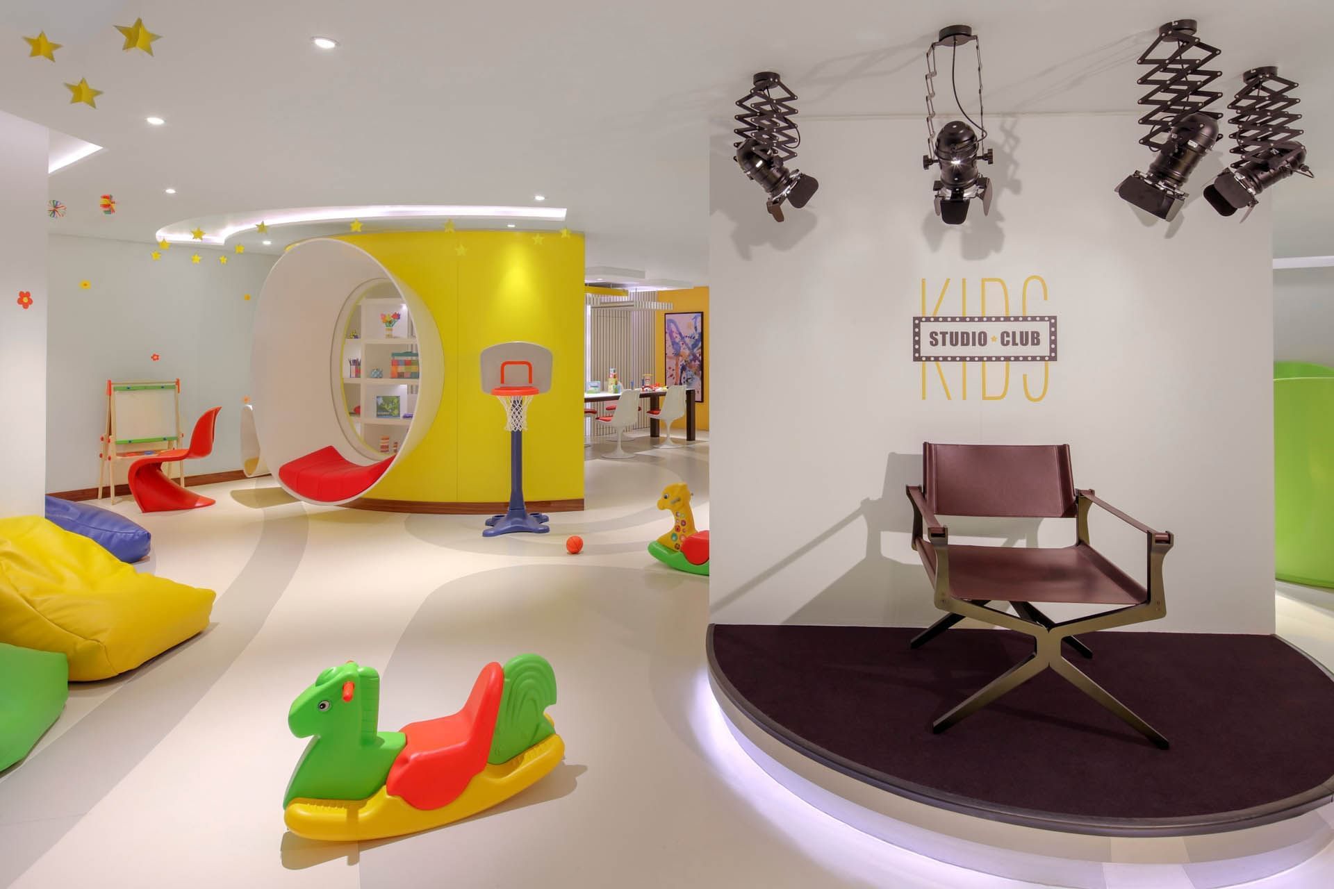 Interior of the Kids Studio Club at Paramount Hotel Dubai