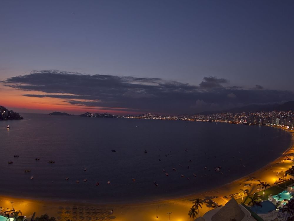 Aerial view of Barra Vieja, Fiesta Americana Acapulco Villas