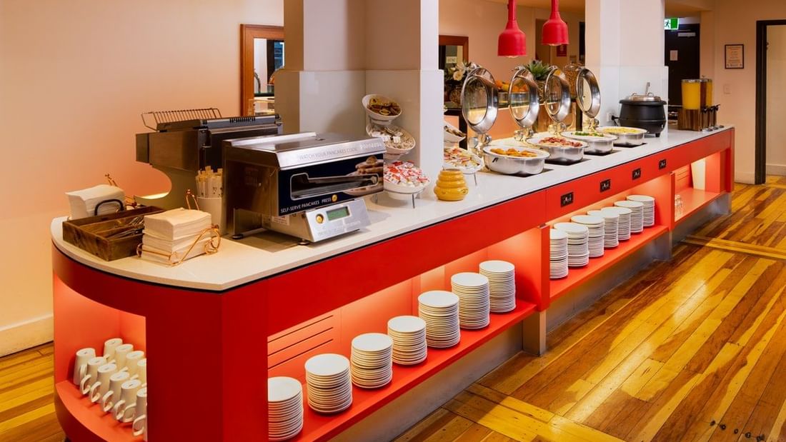 Interior of Ibis Kitchen Restaurant at ibis Sydney World Square hotel