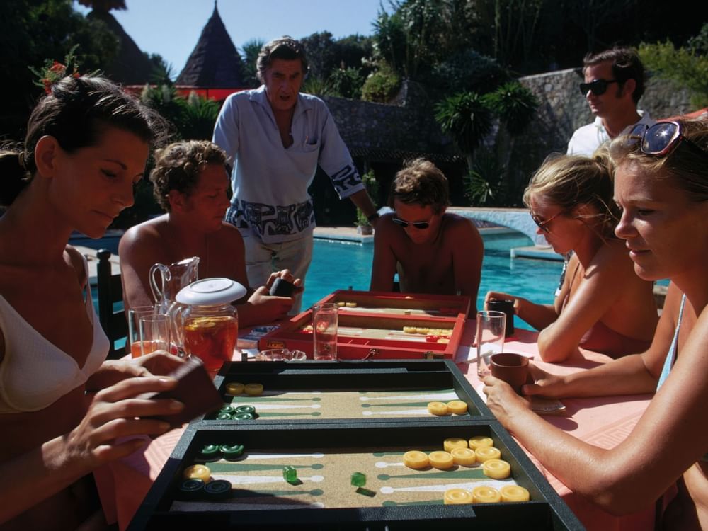 Backgammon at the Beach Club