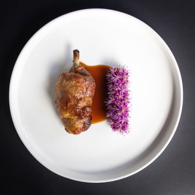 Elegant Dish in Mennicza Fusion at The Granary La Suite Hotel