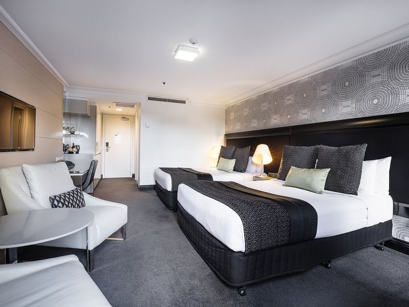 Balcony Guest Rooms at Pullman and Mercure King George Square Brisbane 