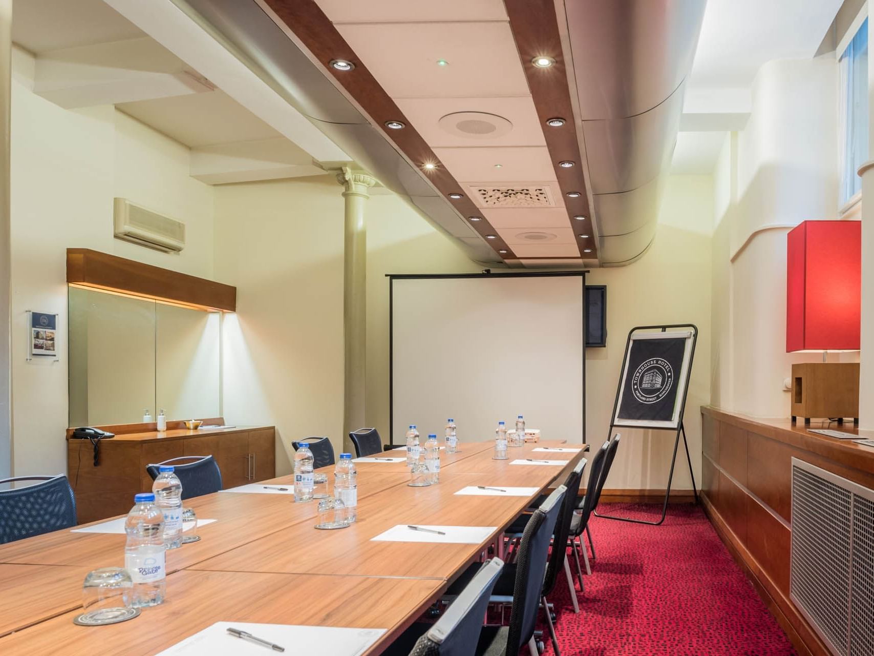 Meeting board room of Portland Room, Townhouse Hotel Manchester