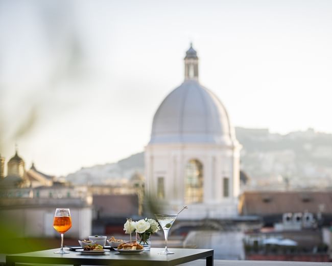 aperitif on the terrace Naples
