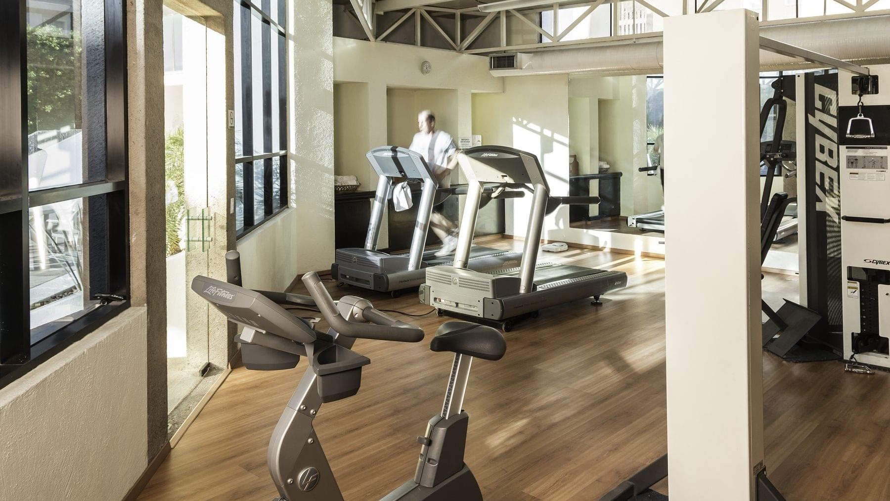 Equipment in the Fitness center at Fiesta Americana Hermosillo