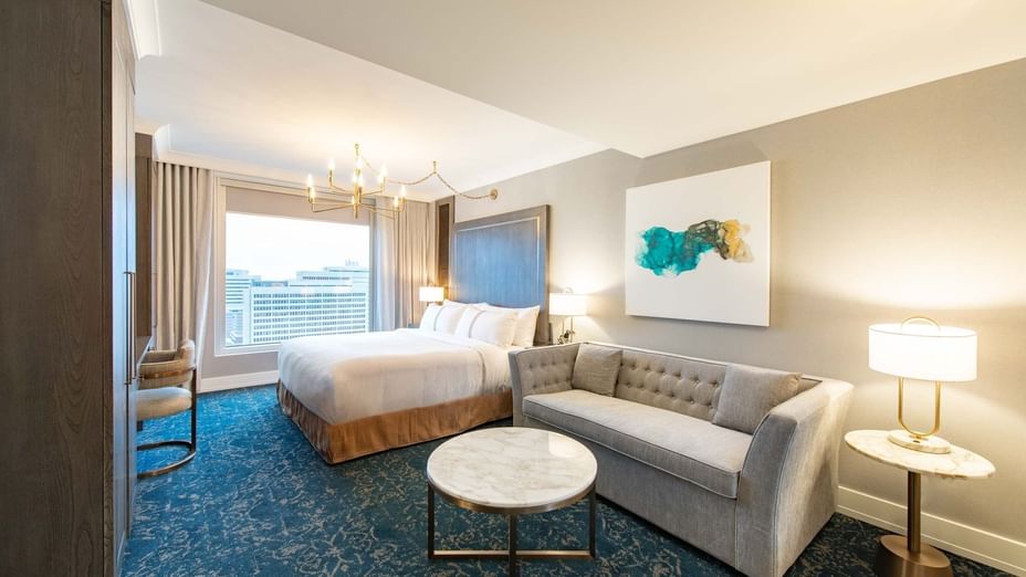 Waterview Studio, 1 King Bed, Sofa Bed Halifax Hotel Rooms Sutton Place Hotel