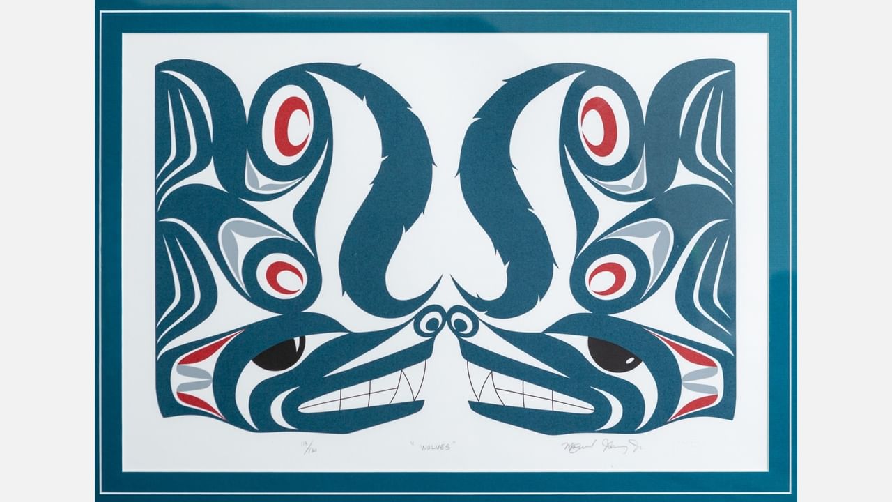 Art work located on the Cedar Gallery Floor