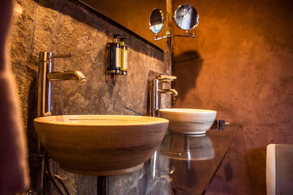 Bathroom at Hotel Cumbres San Pedro de Atacama in Chile