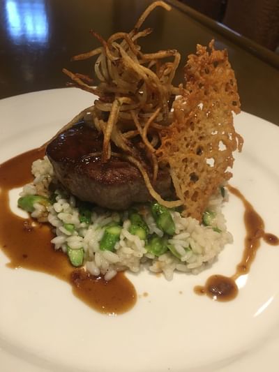 Porcini Dusted Filet Mignon served at The Herrington Inn & Spa