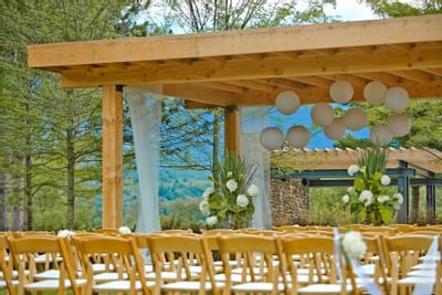Meadowlark Lawn arranged for a wedding at Topnotch Stowe Resort