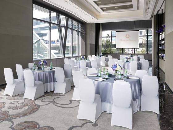 Banquet setup in Sora room at Okura Prestige Bangkok