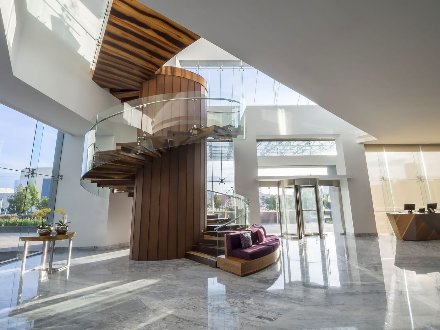 Lobby area with stairs at Salon Talavera in GFA Hotels