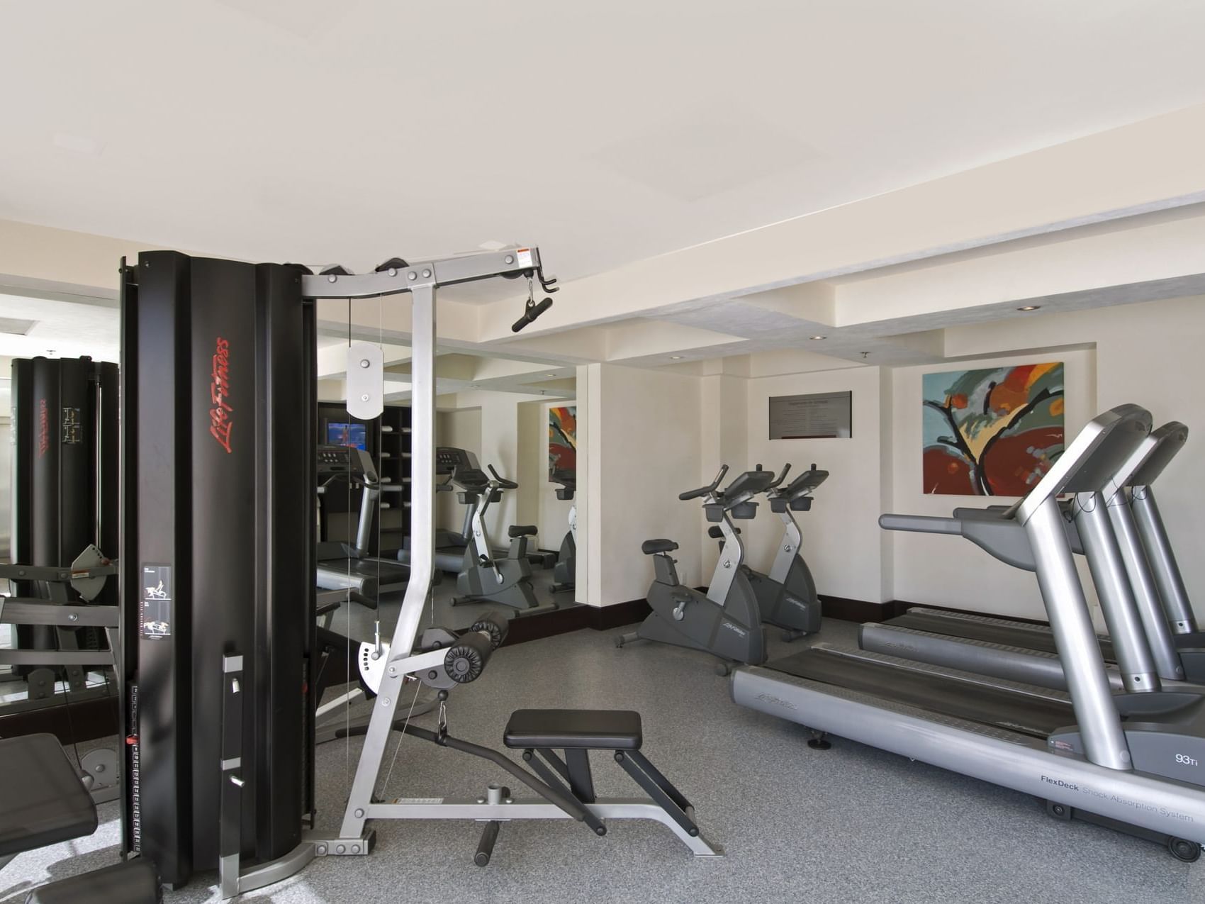 Wellness area with treadmills & other equipment at Fiesta Inn