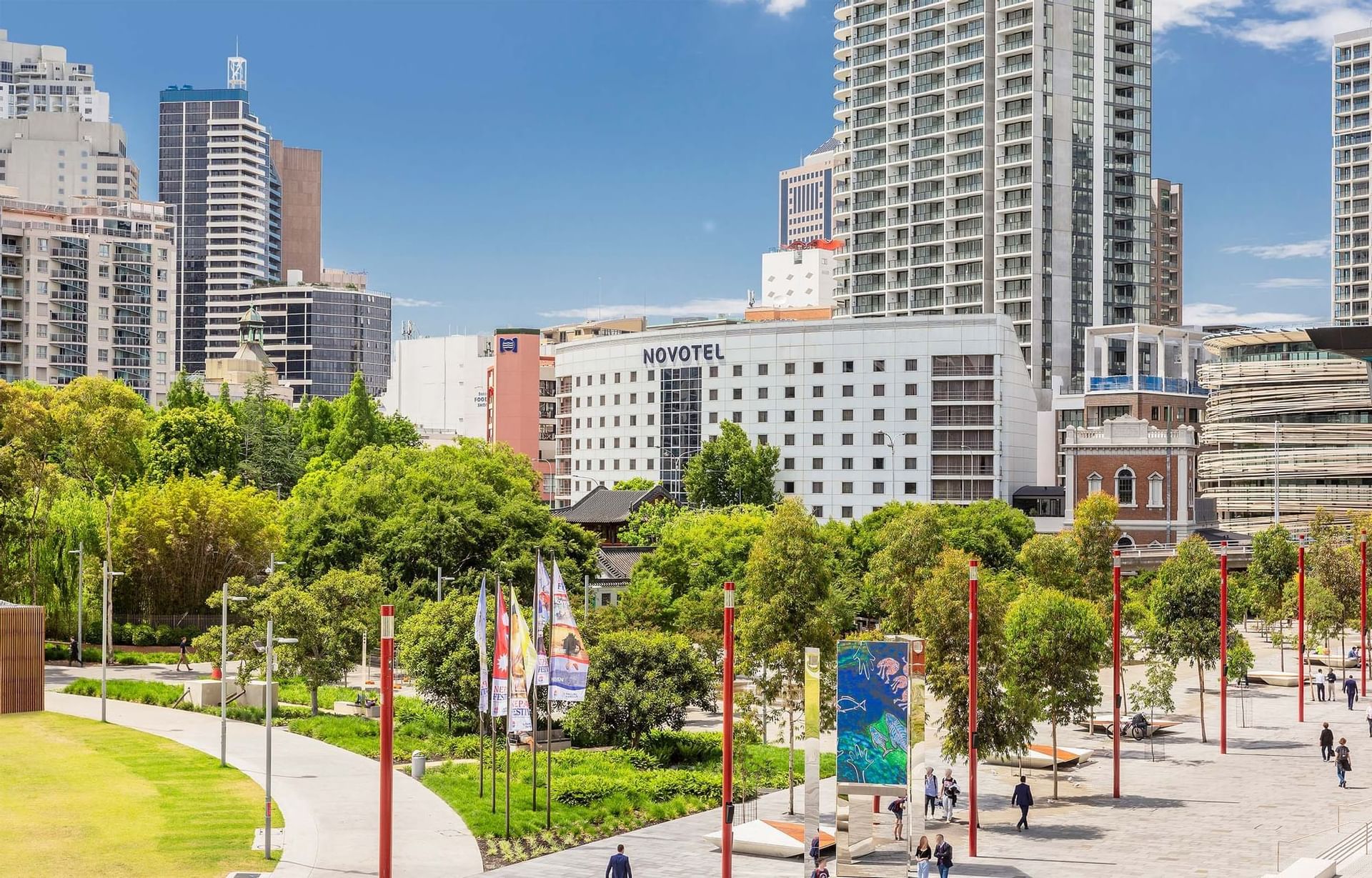 Distant view of the hotel & city at Novotel Darling Square