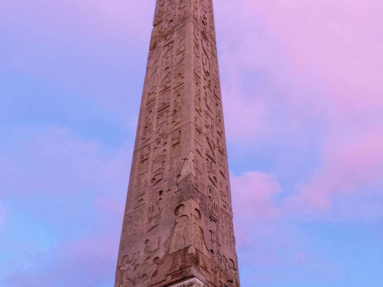 Aerial view of ancient Egyptian Flaminio Obelisk near Margutta 19
