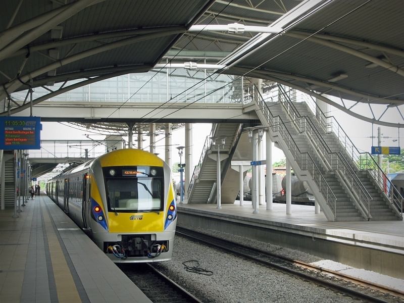 Train stationed in the station near The Banjaran Hotsprings Retreat