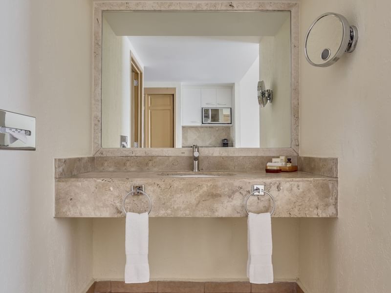Bathroom Vanity area in Deluxe Villa at FA Hotels & Resorts