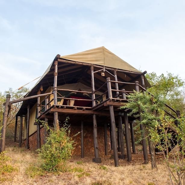 Exterior View of a hotel room at Kirawira Serena Camp