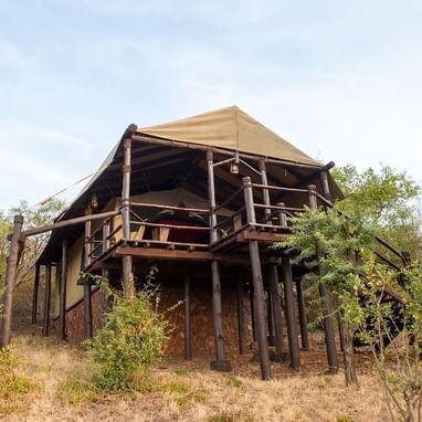 Exterior View of a hotel room at Kirawira Serena Camp