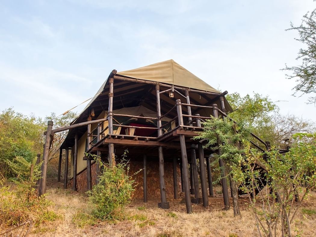 Exterior View of a hotel room at Kirawira Serena Camp