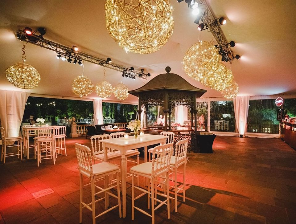 Table set up, Gazebo & lights at Hotel Emperador Buenos Aires