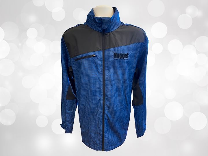 A North End Blue and Black Jacket with Nugget Logo and Chest Pocket