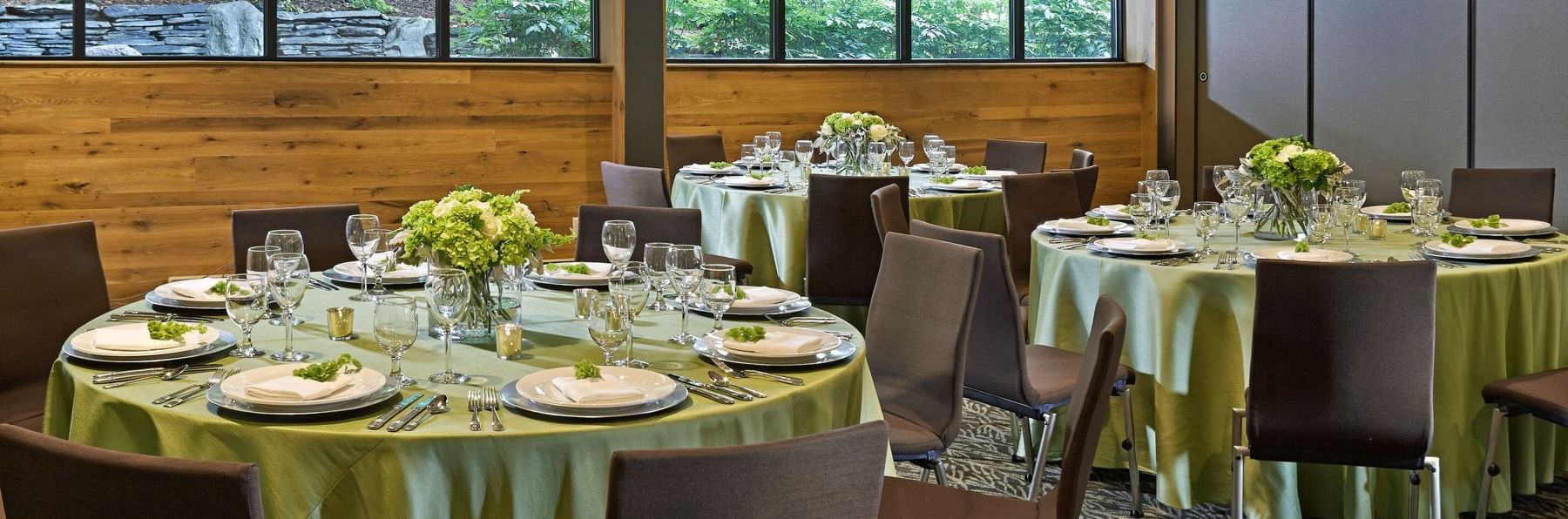 Conference room with forest views at Topnotch Stowe Resort