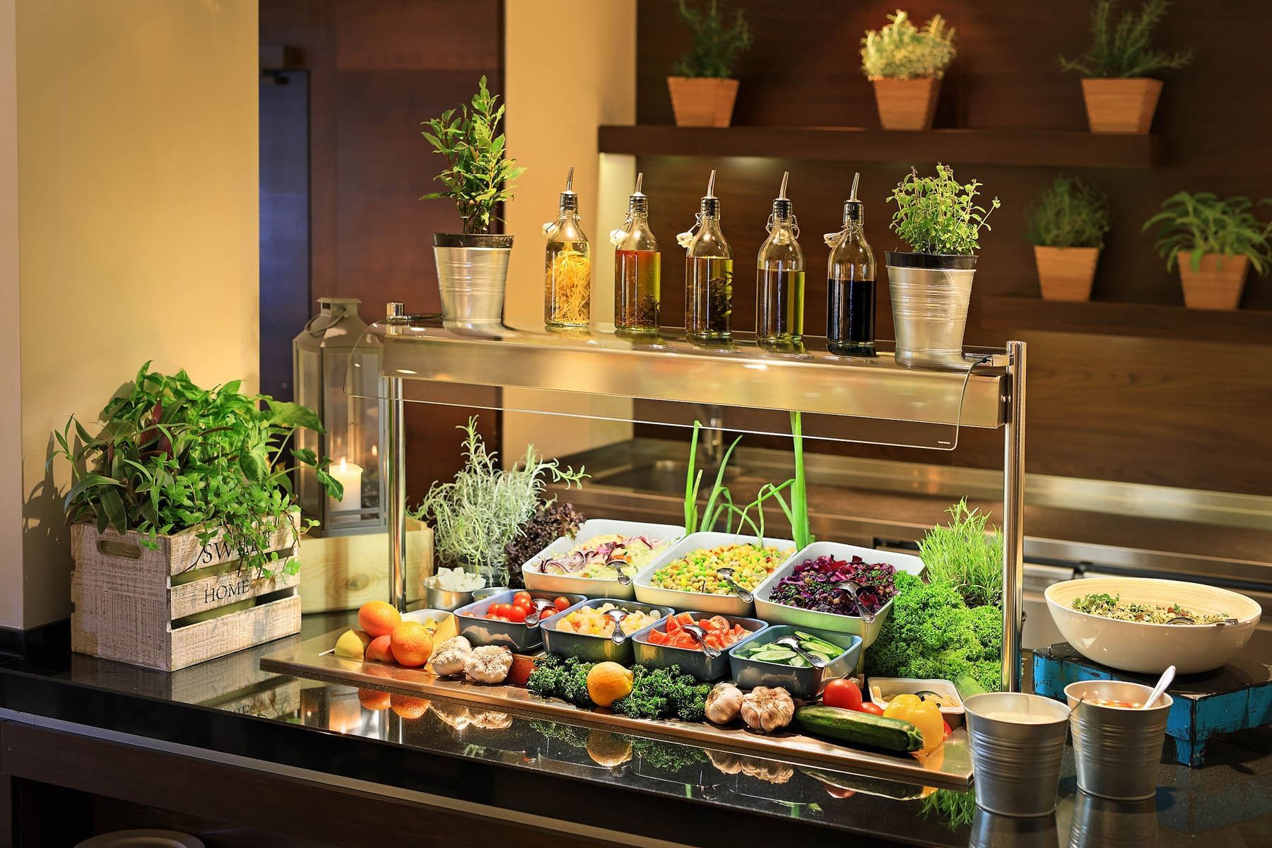 Restaurant Formanka Salad Buffet, Hotel Duo, Prague 9, Czech Rep