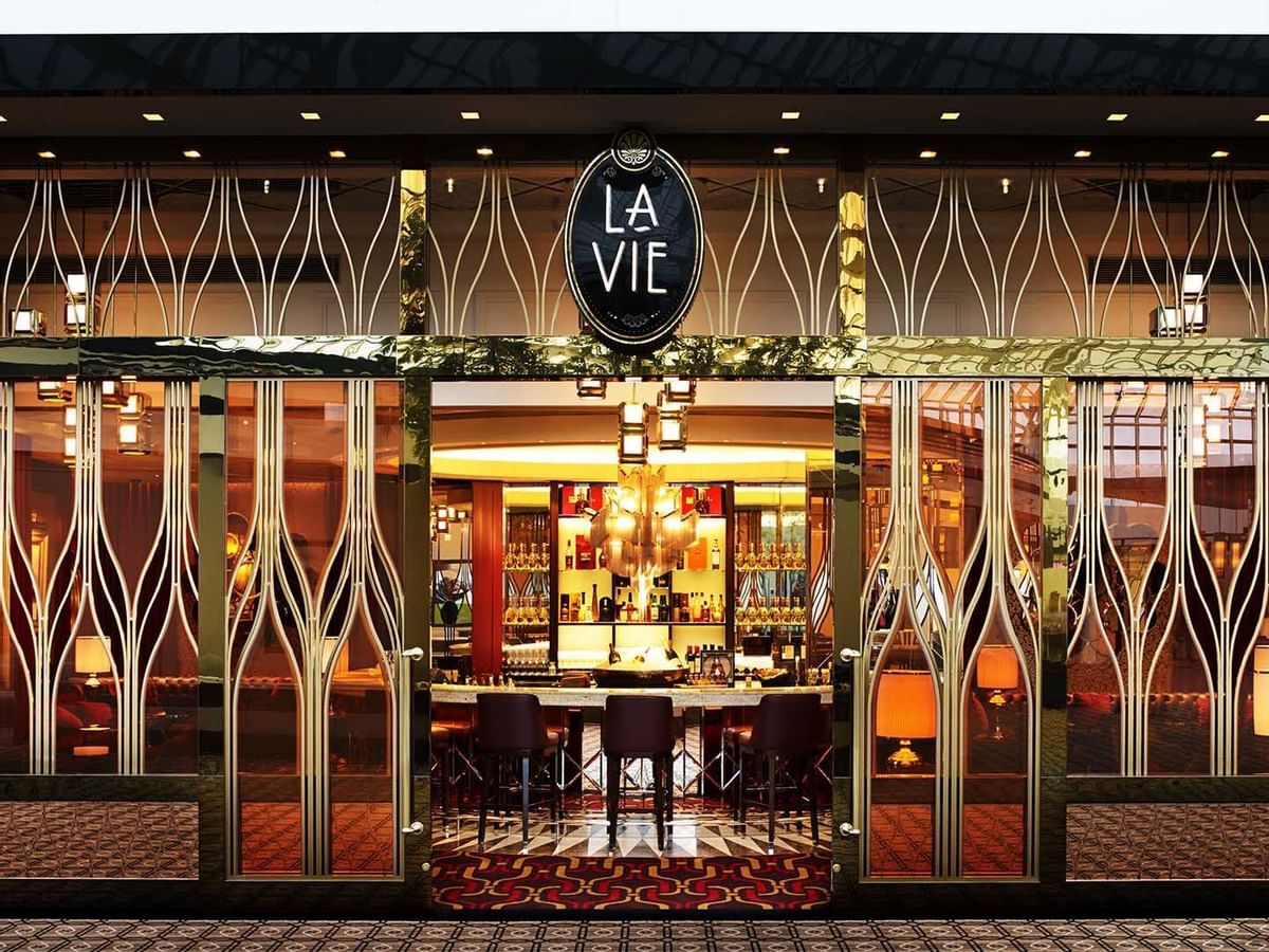 Exterior view of entrance in La Vie at Crown Towers Perth