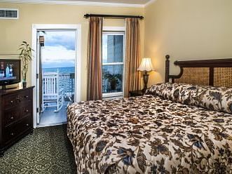 Interior of ADA Compliant Guestroom at The Lighthouse Inn