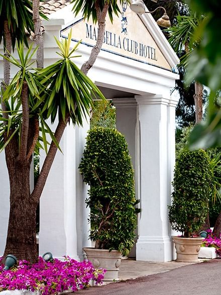 Exterior view of the entrance at Marbella Club Hotel