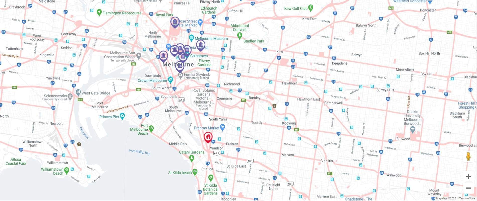 Student Living on Raleigh Map