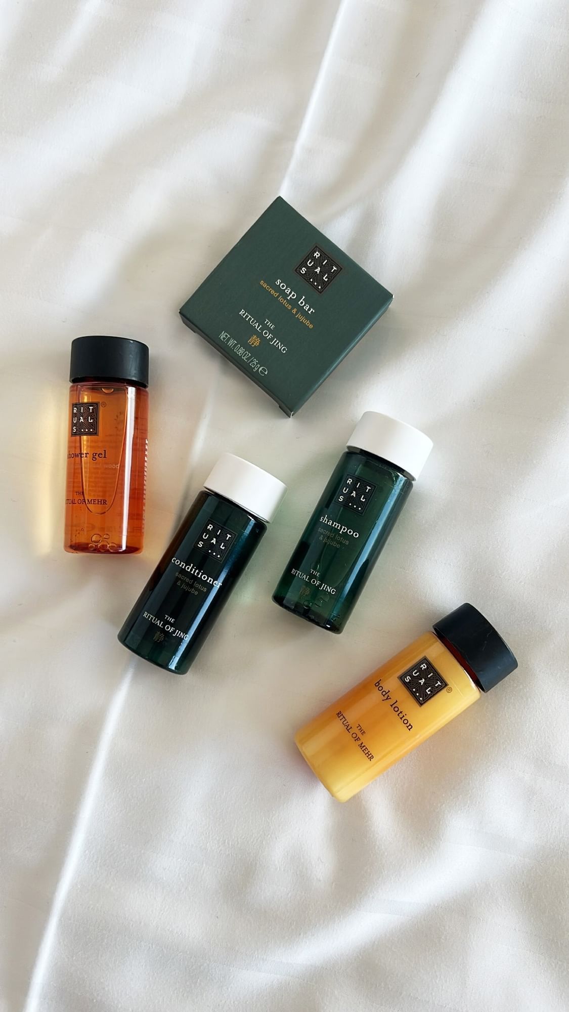 Close-up of Rituals Cosmetics products at Oceania Rennes