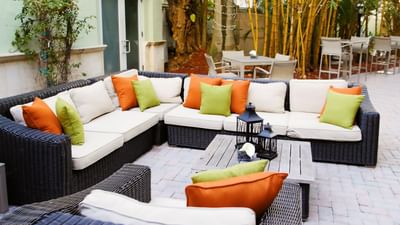 outdoor furniture on patio