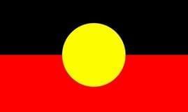 Flag of Australian Aboriginal used at Brady Hotels