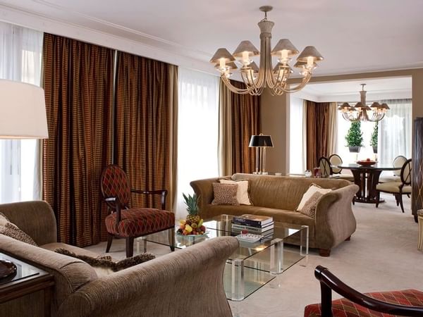 Presidential Suite Livingroom at Warwick Paris Champs Elysées