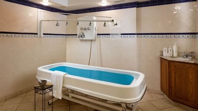 vichy shower in spa room