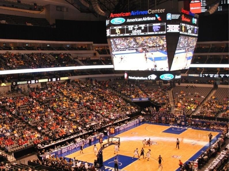 Interior of the Dallas American Center near MCM Elegante Suites
