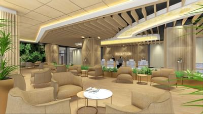 Interior of the lobby & reception area at St Giles Southkey