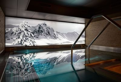 Indoor pool at Precise Seehof Davos Klosters hotel